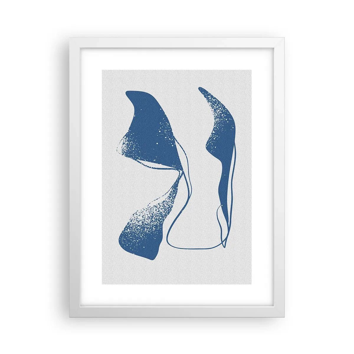 Plagát v bielom ráme - Okrídlená abstrakcia - 30x40 cm