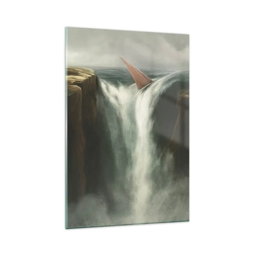 Obraz na skle - Životné varovanie - 80x120 cm