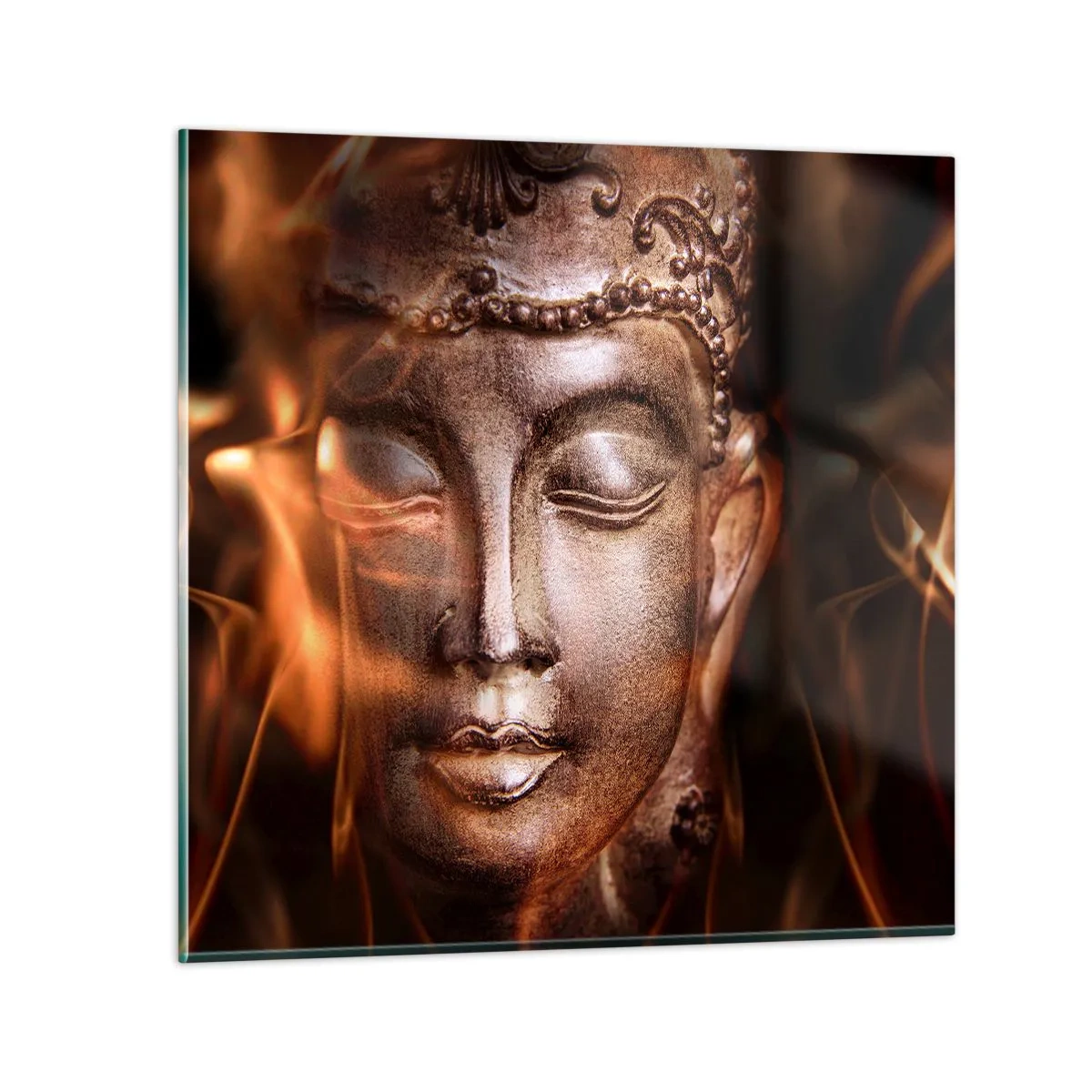 Obraz na skle - Existuje iba tu a teraz - 70x70 cm