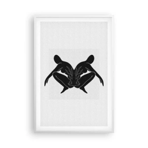 Plagát v bielom ráme - Spoločná duša - 61x91 cm