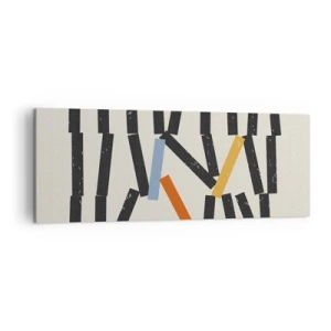 Obraz na plátne - Domino – kompozícia - 140x50 cm