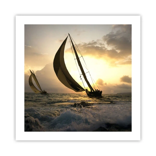 Plagát - S vetrom a proti vetru - 50x50 cm