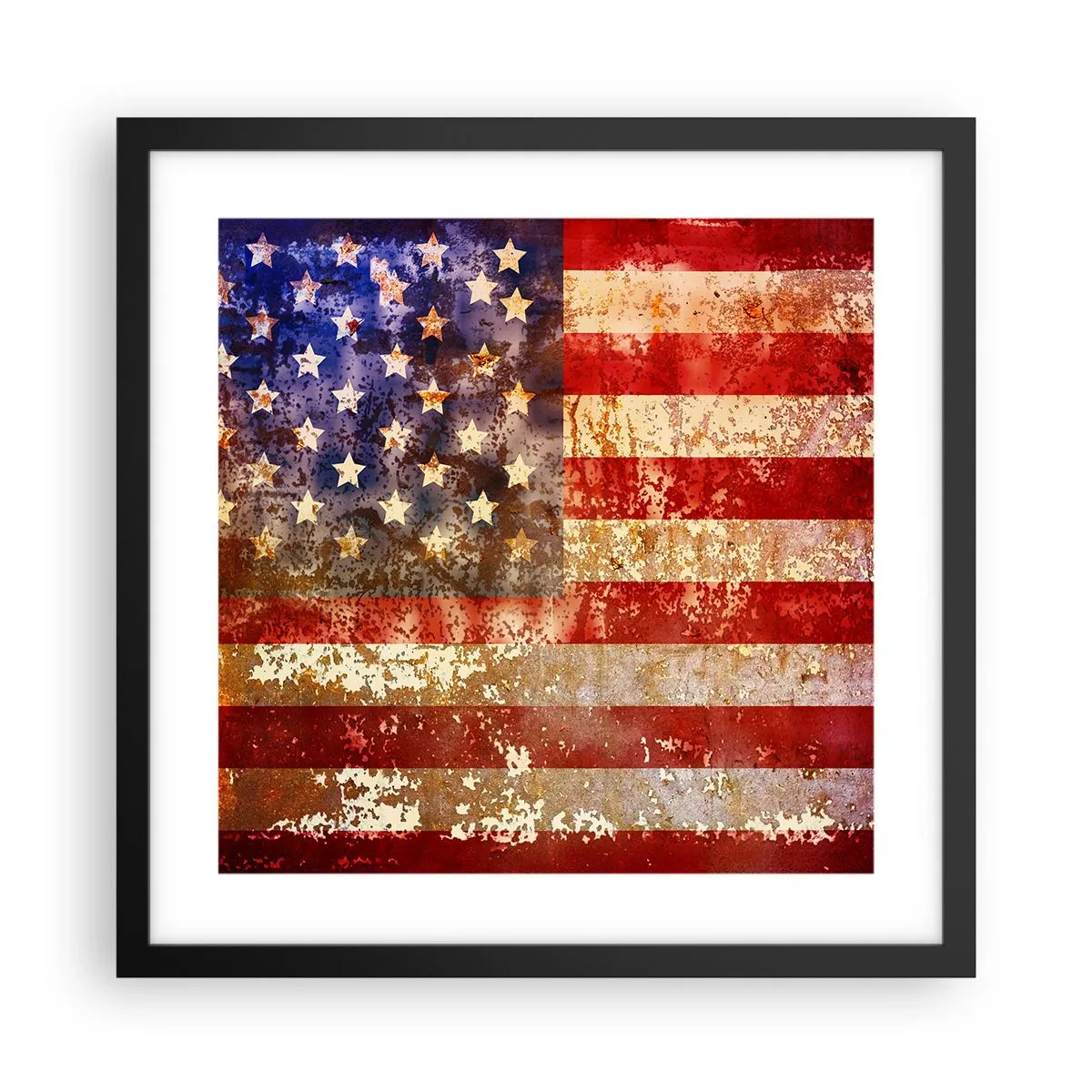 Plagát v čiernom ráme - Chvála nekončí - 40x40 cm