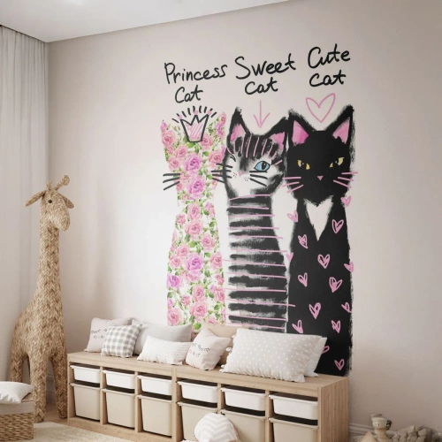 Fototapeta na mieru Standard Eco - Boli raz tri mačičky - Pre deti, Cat, Zvieratá