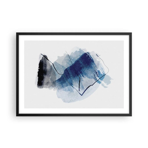 Plagát v čiernom ráme - Ľadová hora - 70x50 cm