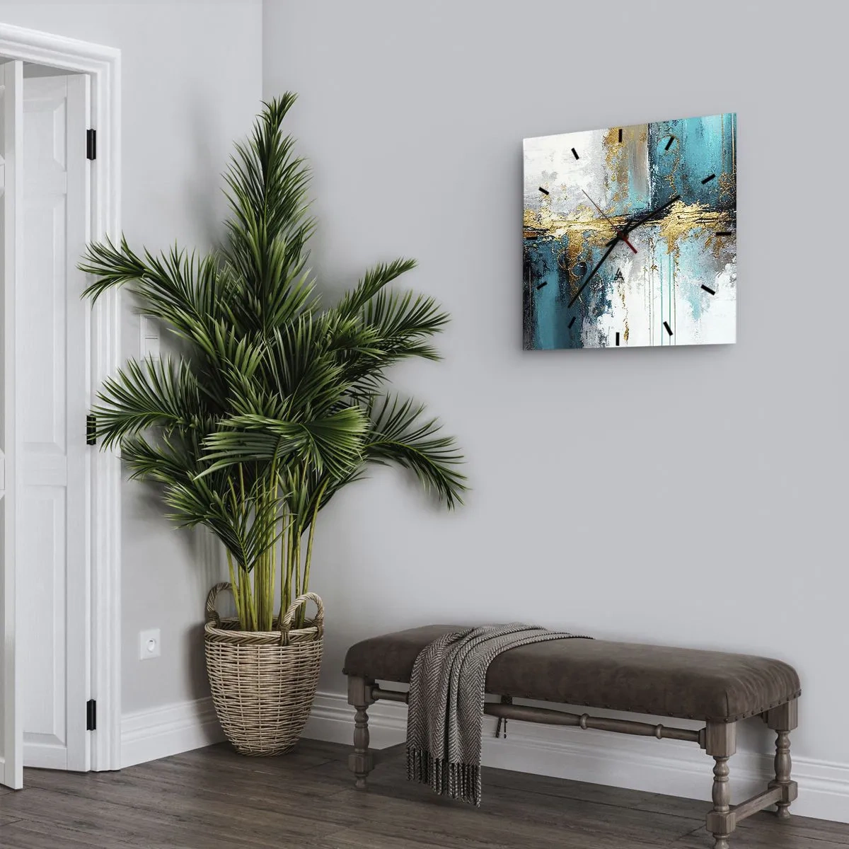 Nástenné hodiny - Všetko plynie - 40x40 cm