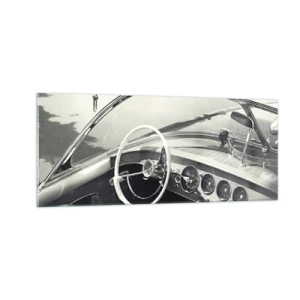 Obraz na skle - Počasie pre bohatých - 100x40 cm