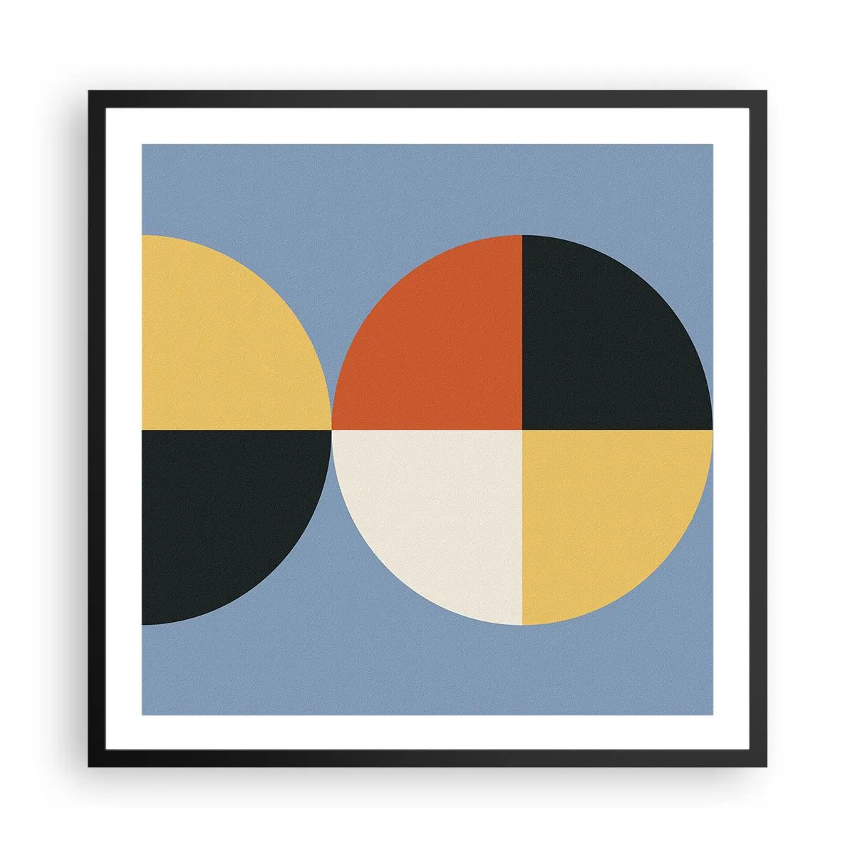 Plagát v čiernom ráme - Pozri a počítaj - 60x60 cm