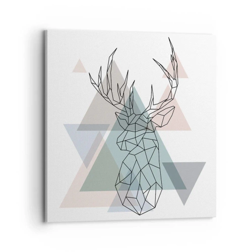 Obraz na plátne - V geometrickom lese - 70x70 cm