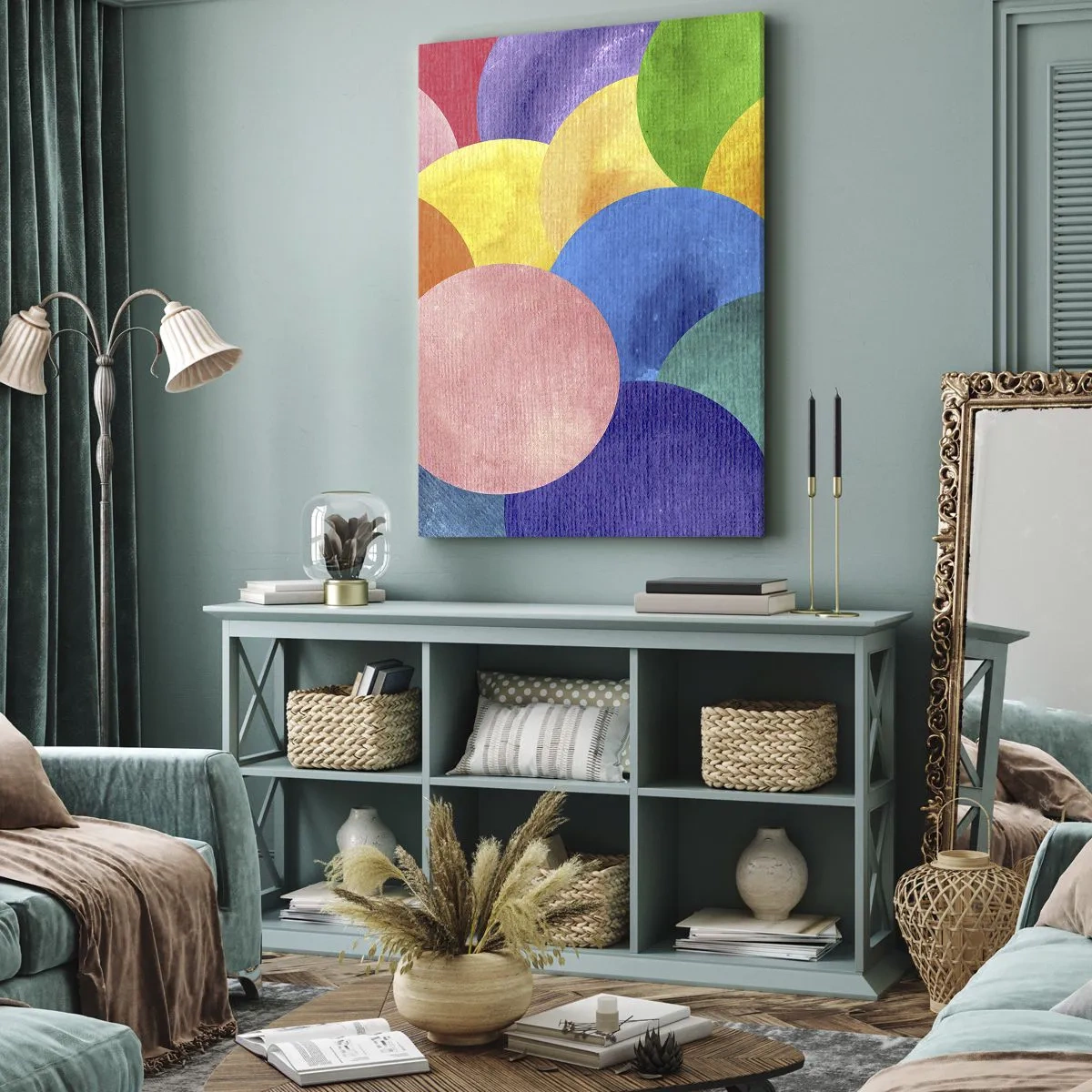 Obraz na plátne - Pôvodná plnosť života - 45x80 cm