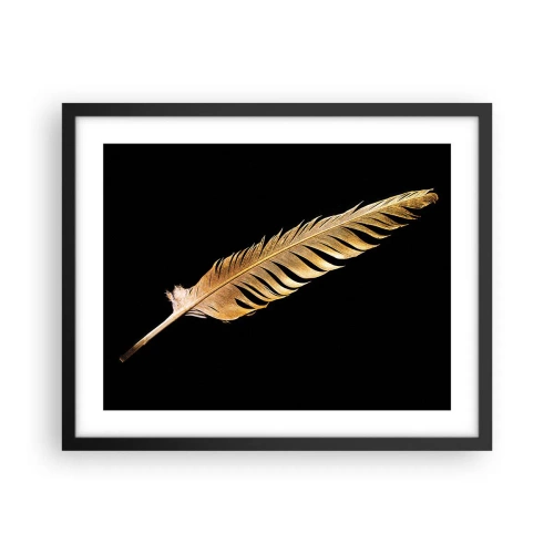 Plagát v čiernom ráme - Krásne pierko… - 50x40 cm