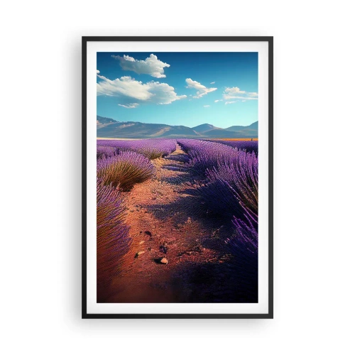 Plagát v čiernom ráme - Voňavé polia - 61x91 cm