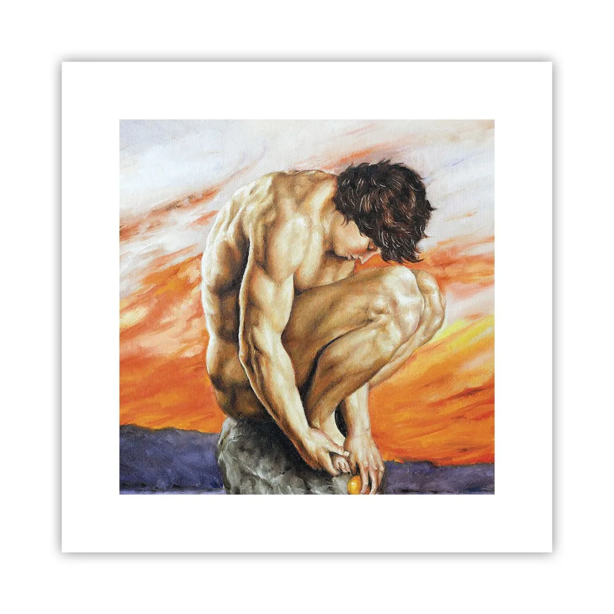 Plagát - Ponorený do seba - 30x30 cm