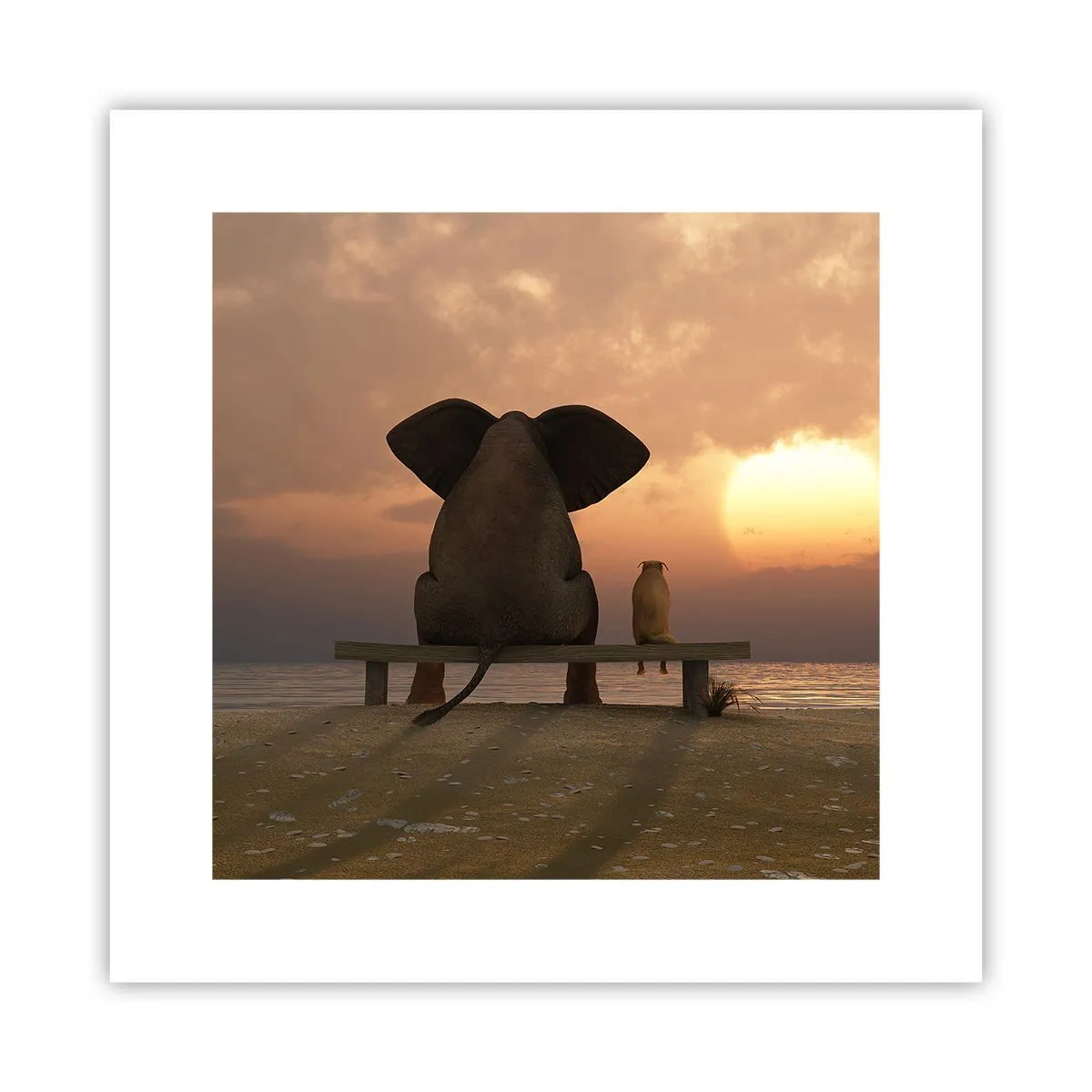 Plagát - Je skvelé spolu mlčať - 30x30 cm