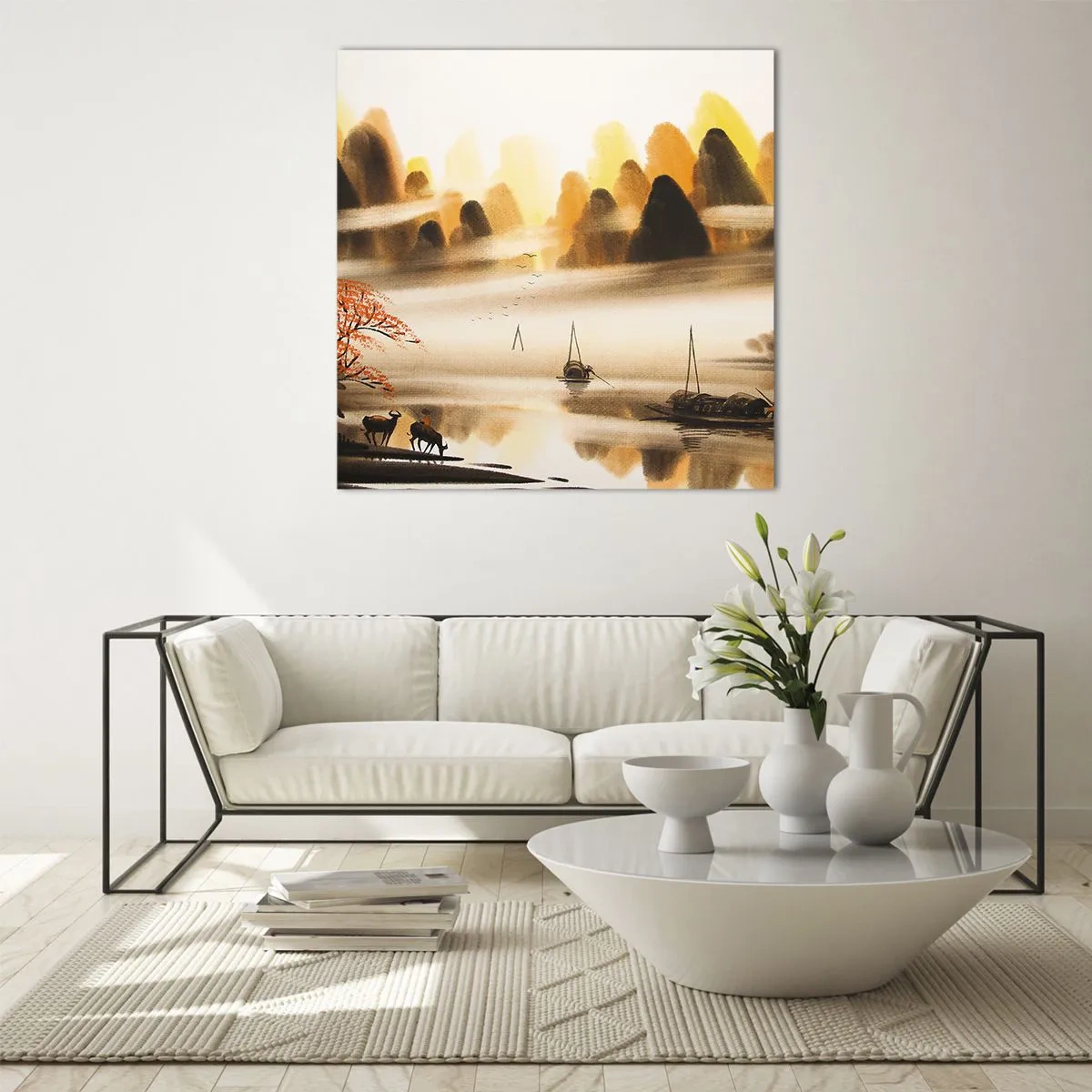 Obraz na skle - Ďalej ako na Ďalekom východe - 60x60 cm