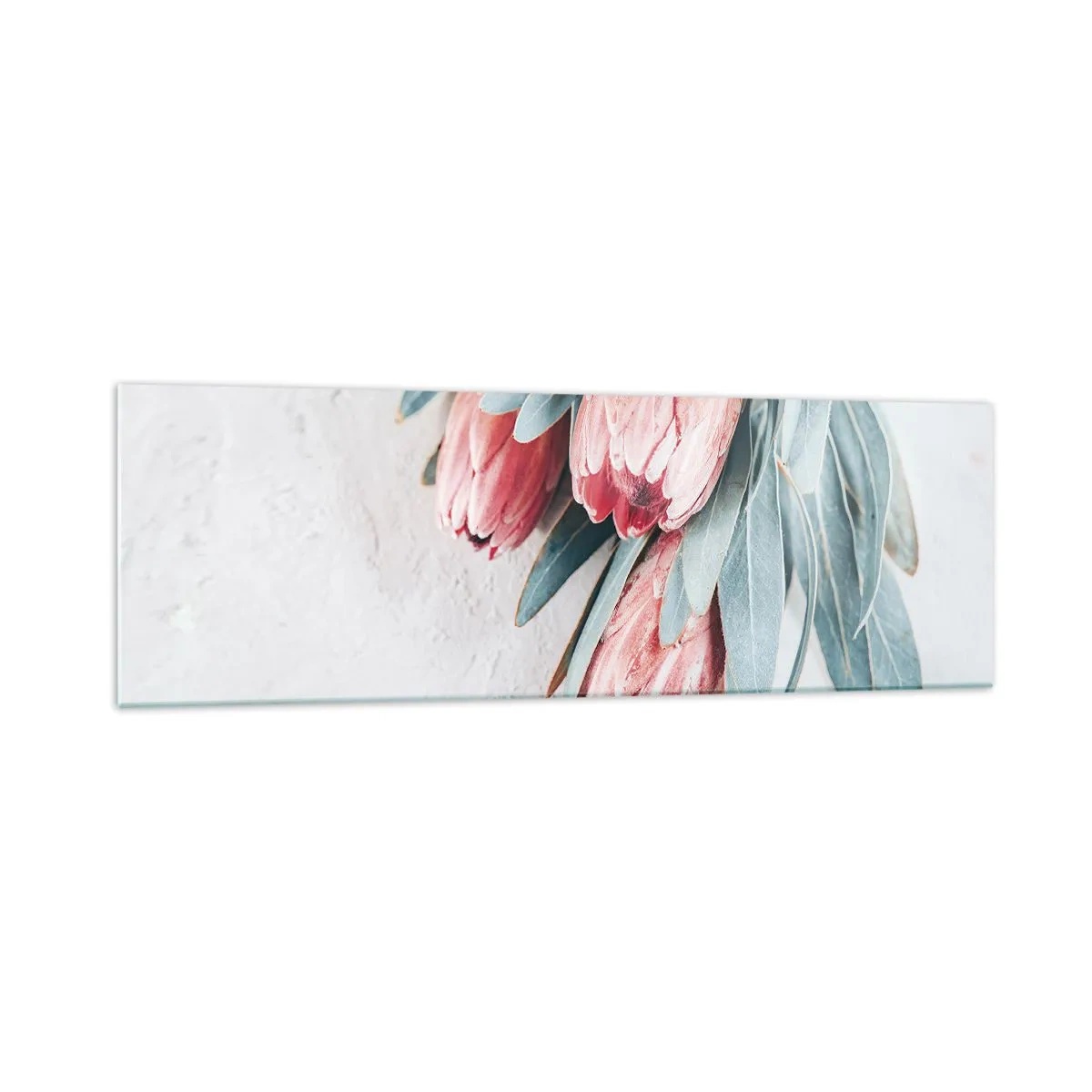 Obraz na skle - Zahanbené svojou vlastnou krásou - 160x50 cm