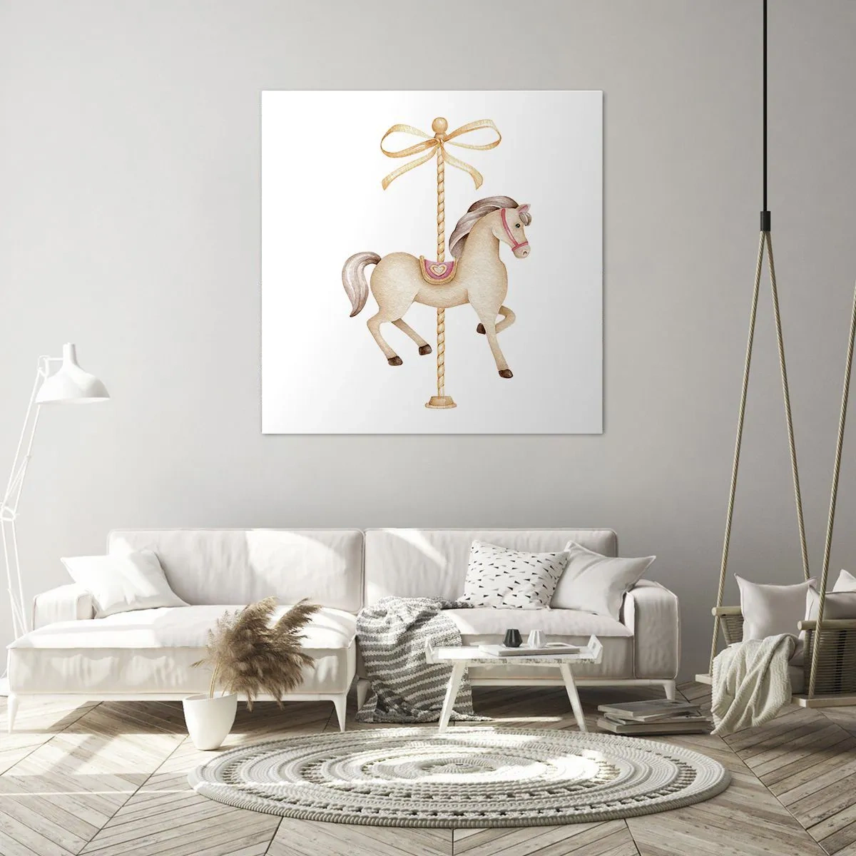 Obraz na plátne - Elegantným klusom - 40x40 cm