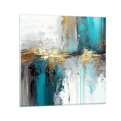 Obraz na skle - Všetko plynie - 60x60 cm