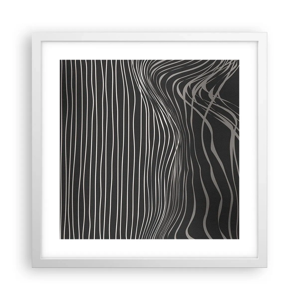 Plagát v bielom ráme - Rytmus a prízvuk - 40x40 cm