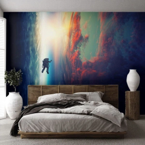 Fototapeta Premium Sand - Tvárou v tvár vesmíru - Abstrakcia, Astronaut, Kozmos - 100x70 cm