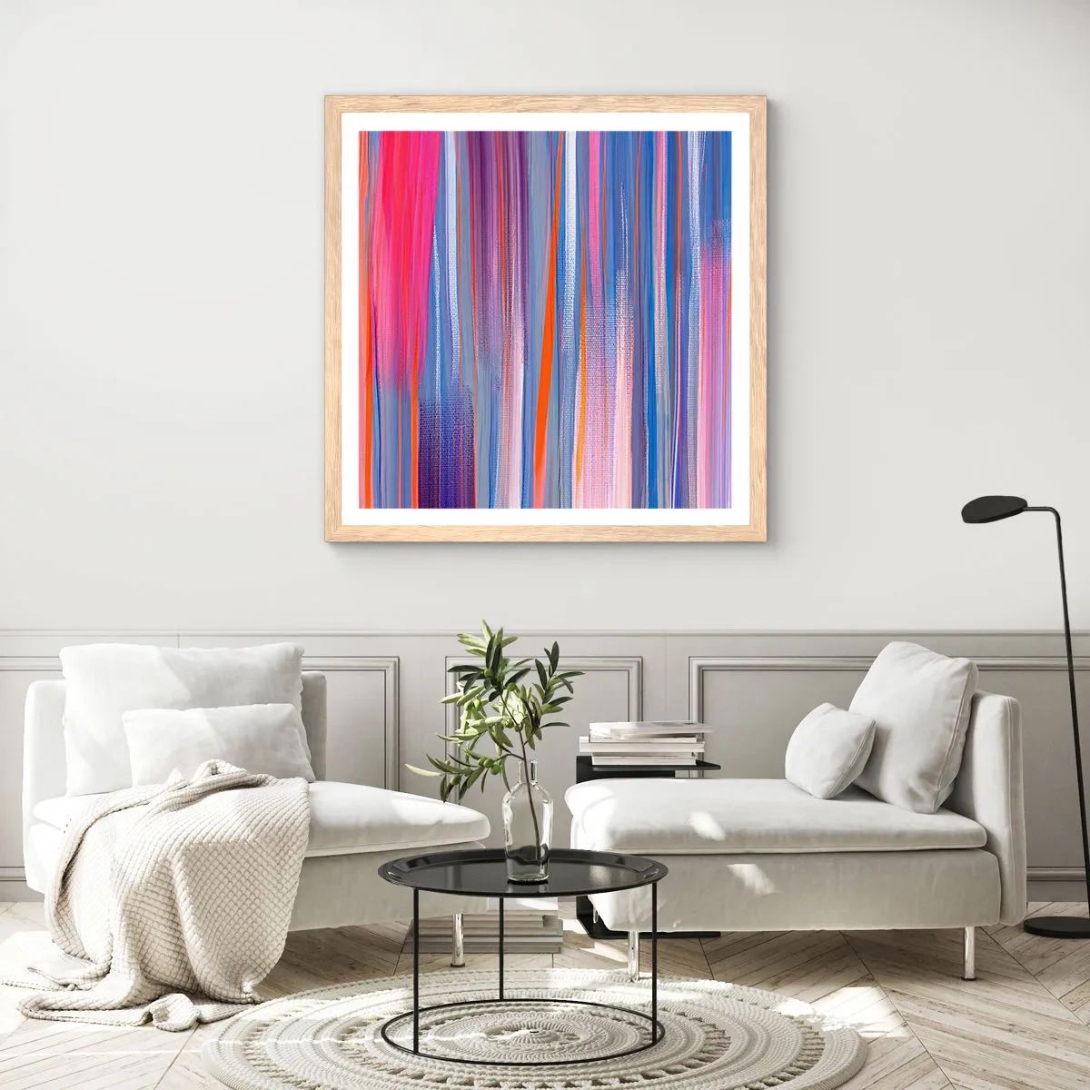 Plagát v ráme zo svetlého duba - Naduhuvstúpenie - 30x30 cm