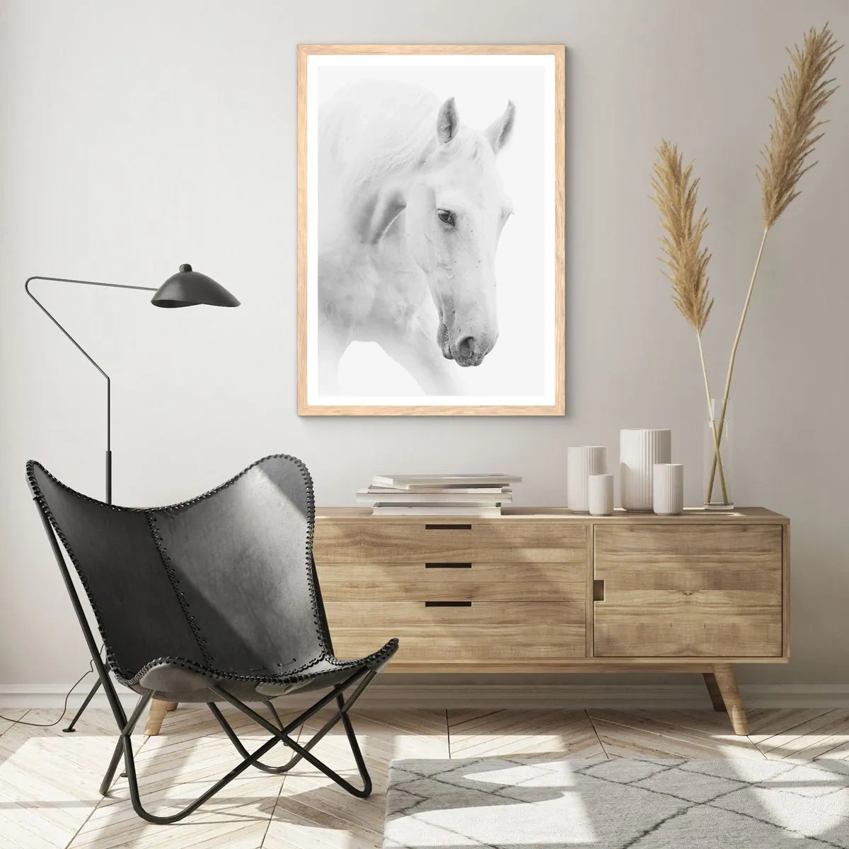 Plagát v ráme zo svetlého duba - Je to priateľstvo…? - 61x91 cm