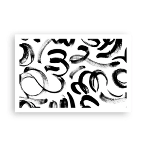 Plagát - Čierne na bielom - 91x61 cm