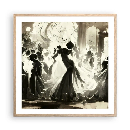 Plagát v ráme zo svetlého duba - Veľká maškaráda - 60x60 cm