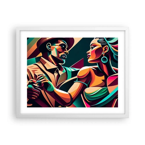 Plagát v bielom ráme - V rytme srdca - 50x40 cm