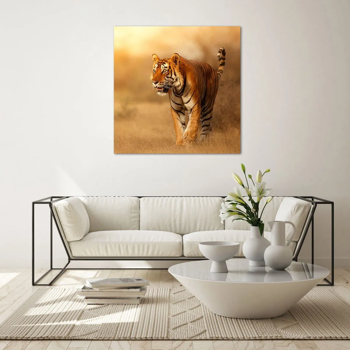 Obraz na skle - Pred útokom - 40x40 cm