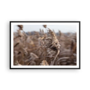 Plagát v čiernom ráme - Čas odletieť s vetrom - 91x61 cm