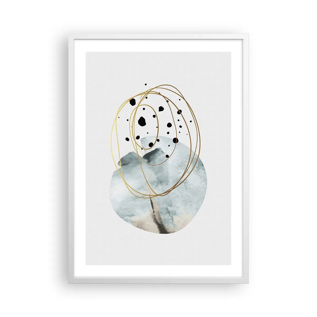 Plagát v bielom ráme - V objatí priestoru - 50x70 cm