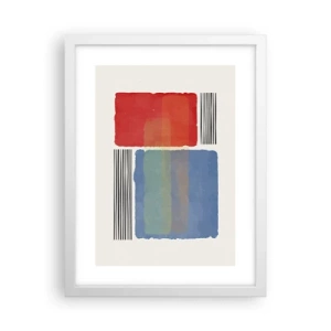 Plagát v bielom ráme - Duch a písmeno geometrie - 30x40 cm