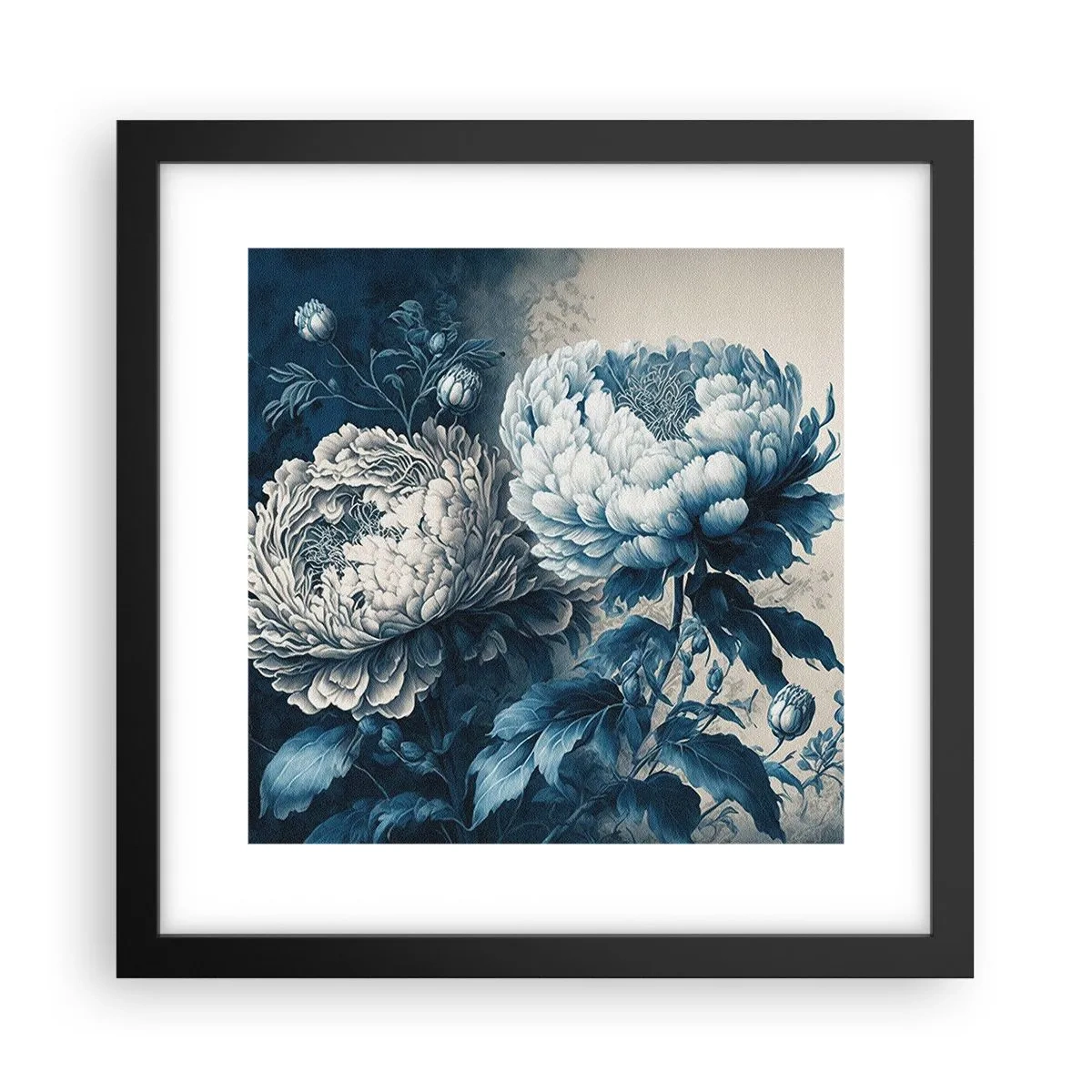 Plagát v čiernom ráme - Zhodný pár - 30x30 cm