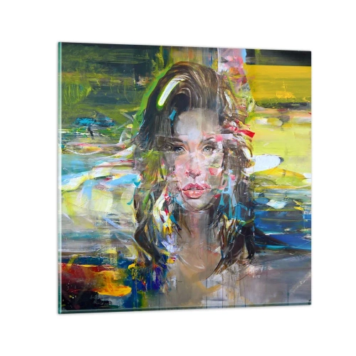 Obraz na skle - Za závojom vzduchu - 60x60 cm