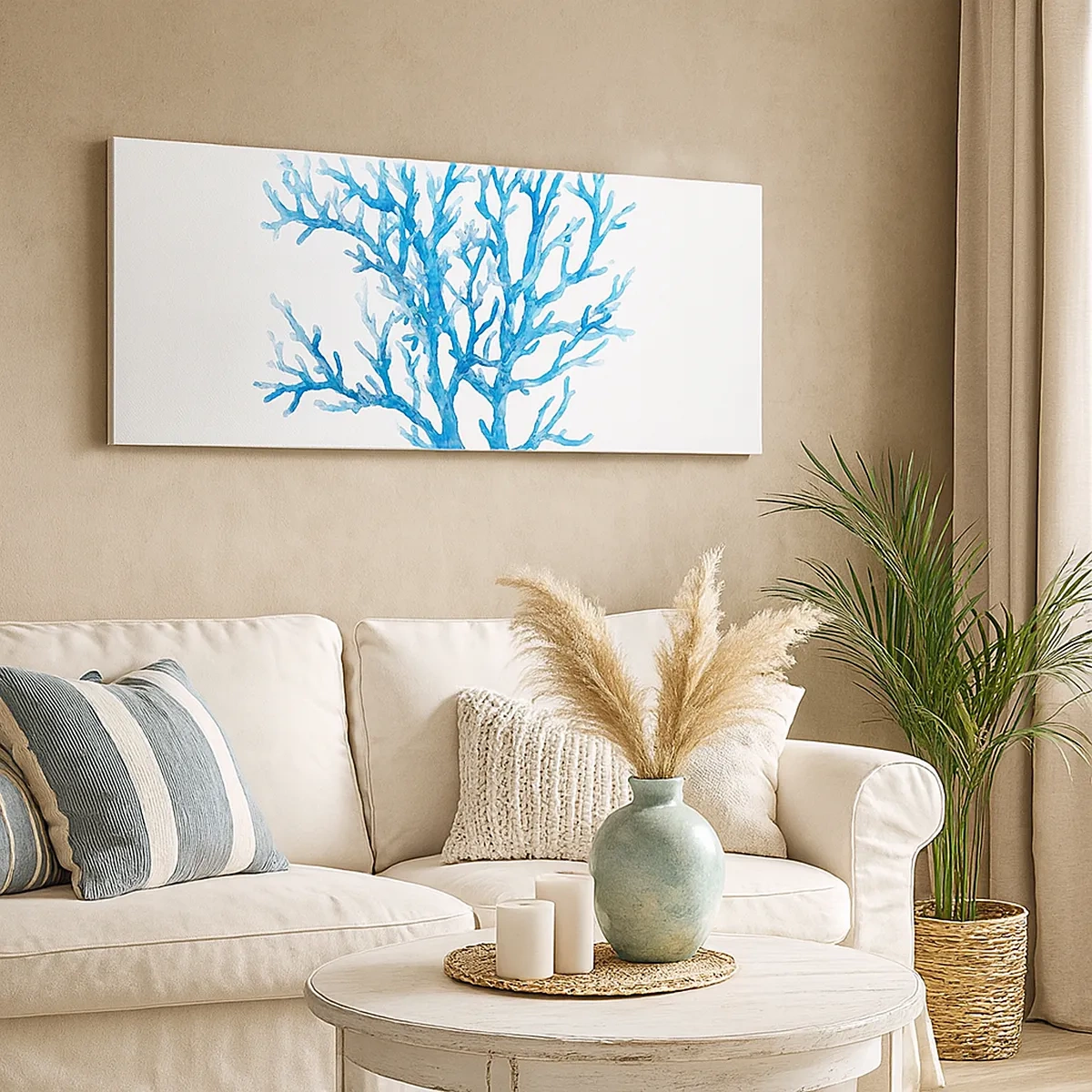 Obraz na plátne - Morský filigrán - 30x30 cm