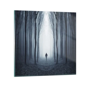 Obraz na skle - A všetko jednoduché a jasné - 40x40 cm