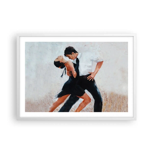 Plagát v bielom ráme - Tango mojich túžob a snov - 70x50 cm