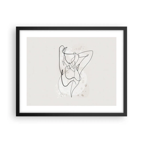 Plagát v čiernom ráme - Umenie zvádzania - 50x40 cm