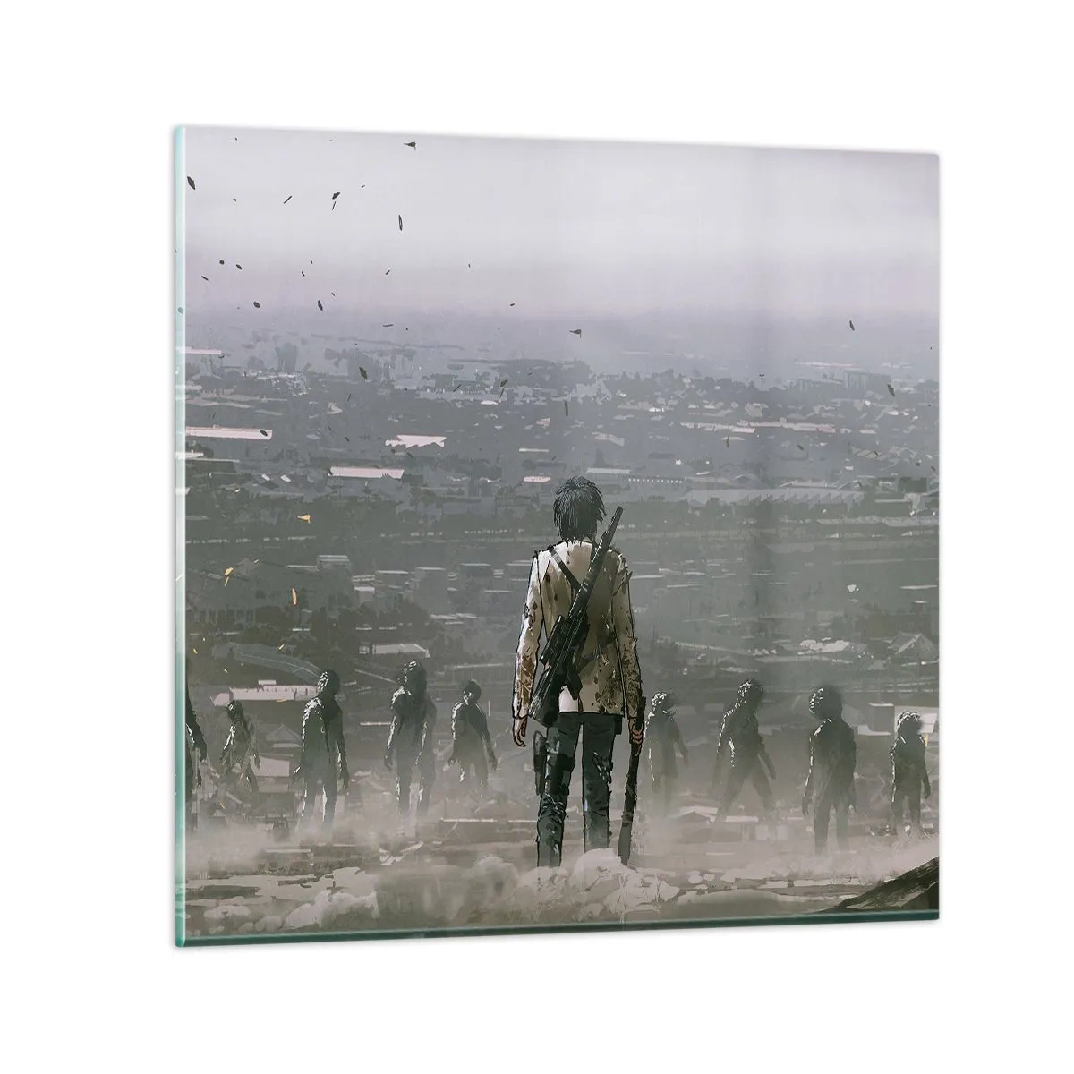 Obraz na skle - Posledný spravodlivý? - 70x70 cm
