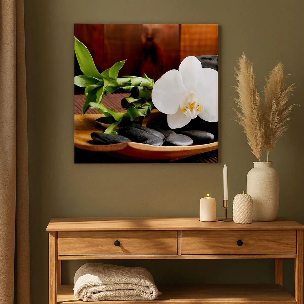 Obraz na plátne - Oddajte sa dotyku prírody - 30x30 cm