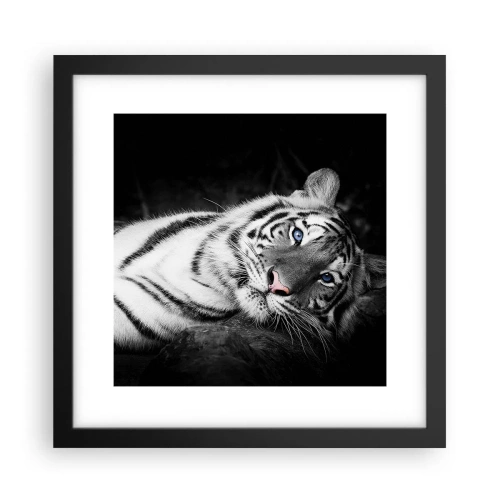 Plagát v čiernom ráme - Divočina a pokoj - 30x30 cm