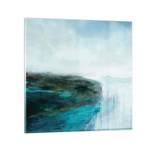 Obraz na skle - Námorná abstrakcia - 50x50 cm