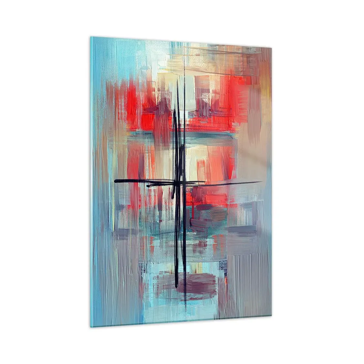 Obraz na skle - Krajina v neznámej dimenzii - 50x70 cm