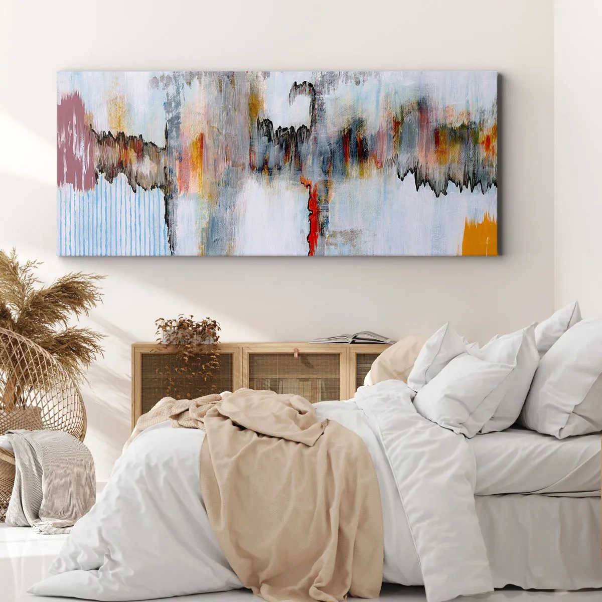Obraz na plátne - Paličkou po vode - 160x50 cm