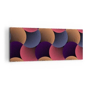 Obraz na plátne - V kruhovom rytme - 100x40 cm