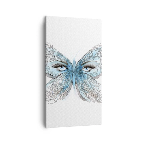 Obraz na plátne - Sýkorka modrinka eros - 45x80 cm