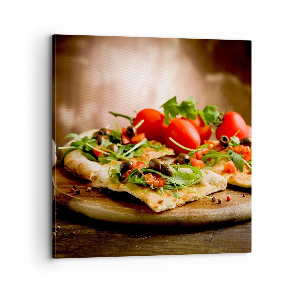 Obraz na plátne - Priamo z pece a zo záhrady - 70x70 cm