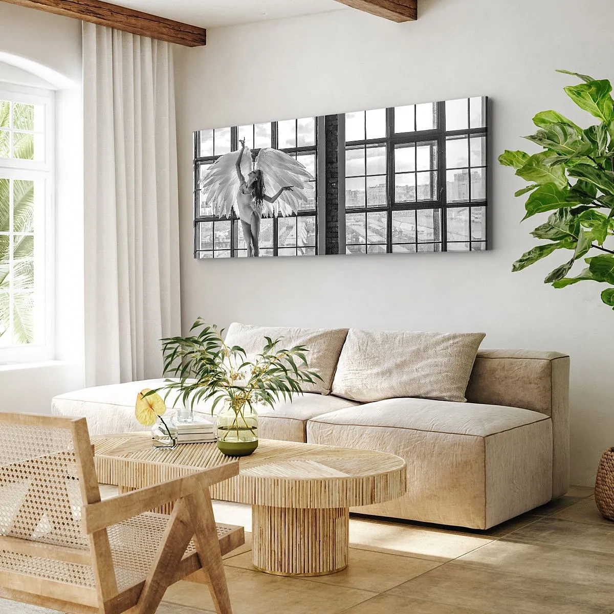 Obraz na plátne - Mesto anjelov? - 100x40 cm