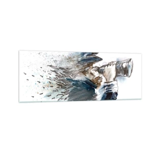 Obraz na skle - Desať na Beaufortovej stupnici! - 140x50 cm